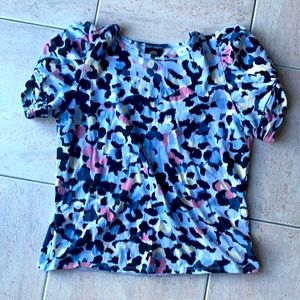Multi-Color Puff Sleeve T-shirt